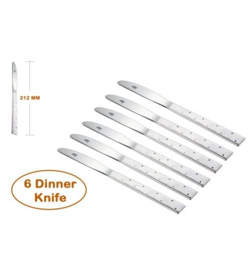 White Dot Dinner Knife