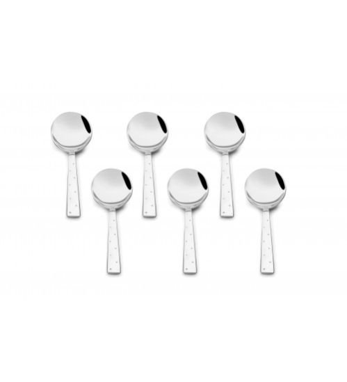 White Dot Serving Spoon
