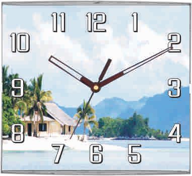 4017 Picture Square Shaped Wall Clock