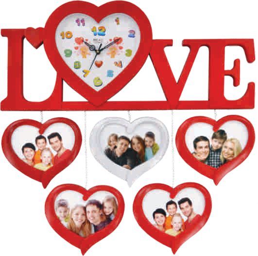 F-1 (L-5) Photo Frame Wall Clock