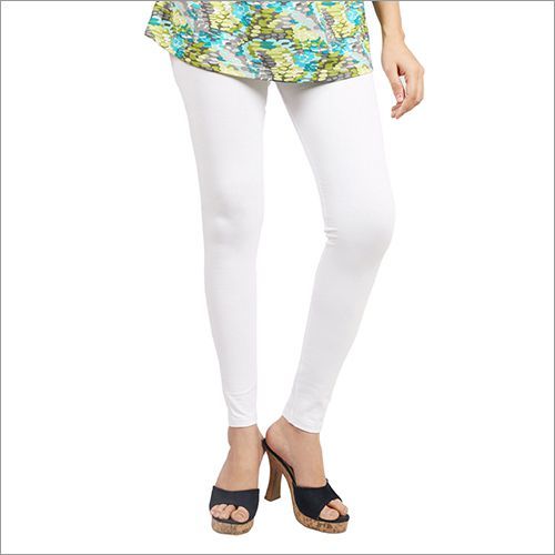 White Ankle Length Legging