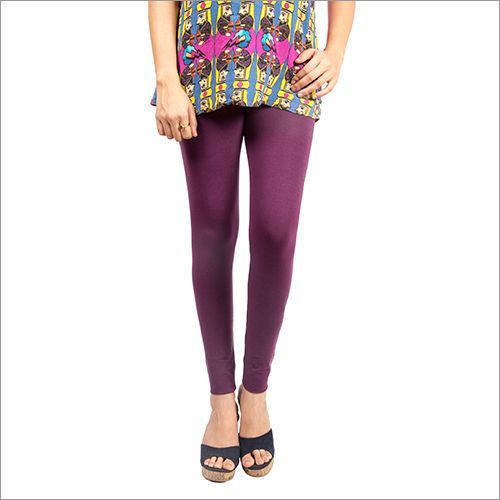 Wine Color Ankle Length Legging