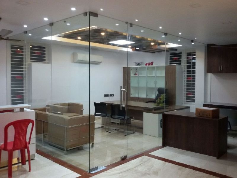 Frameless Glass Partition