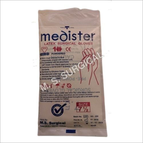 Sterile Powdered Latex Surgical Gloves