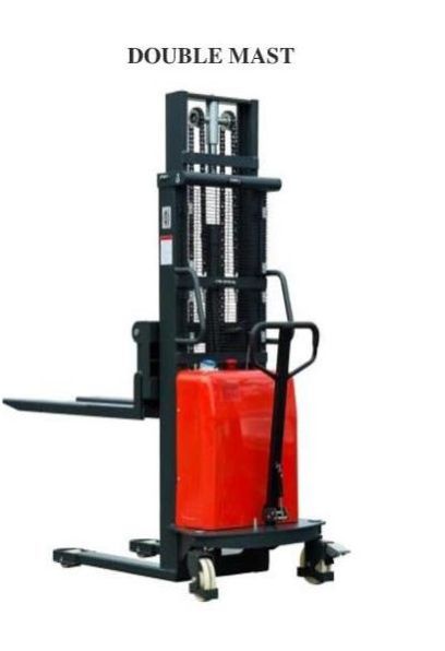Double Mast Semi Electric Hydraulic Stacker