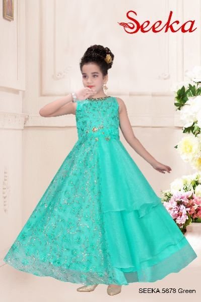 5678 Green Girls Gown