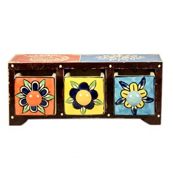 Dazzling Wooden Multicolour Chest Drawer
