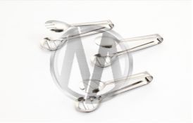 1 Side Slotted and 1 Side Plain - Salad Tong