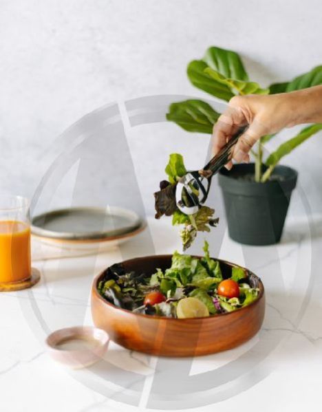 Side Slotted and 1 Side Fork -  Salad Tong