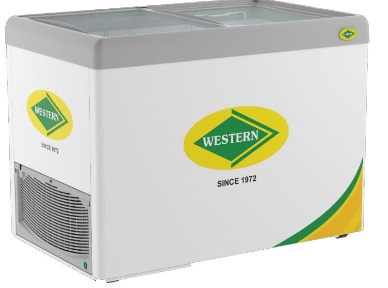 NWHF325G Glass Top Freezer