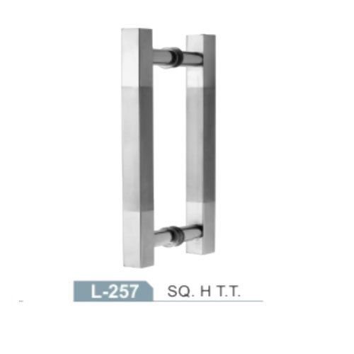 L-257 Square H TT SS Glass Door Handle