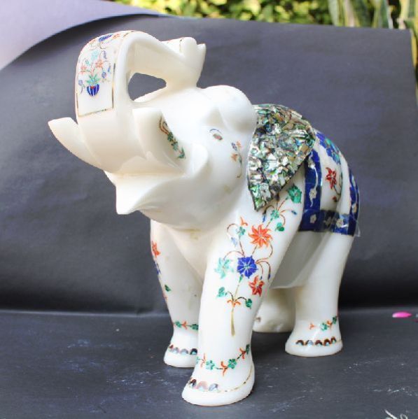 Handcrafted Marble Elephant (SIELE905)