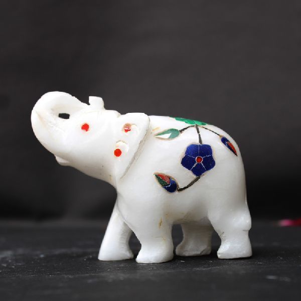 Handcrafted Marble Elephant (SIELE906)
