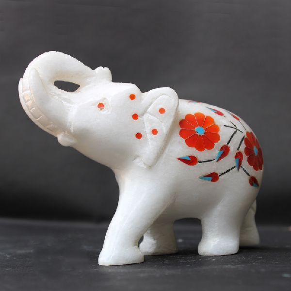 Handcrafted Marble Elephant (SIELE907)