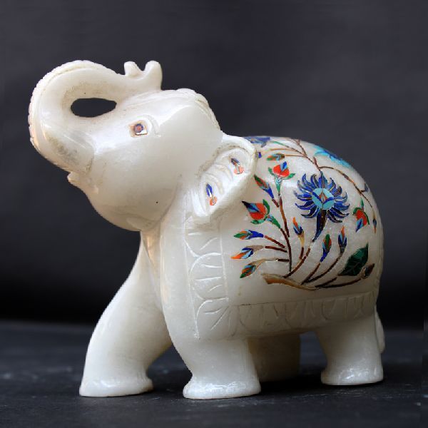 Handcrafted Marble Elephant (SIELE908)
