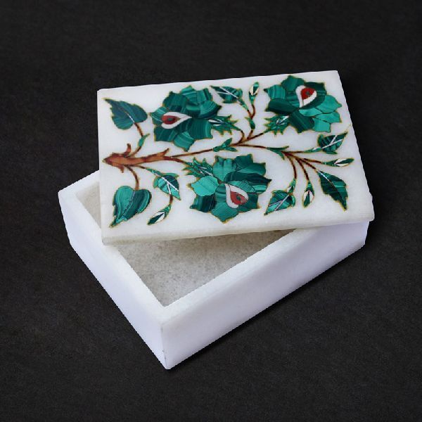 Rectangle Handcrafted Marble Box (SBS112)