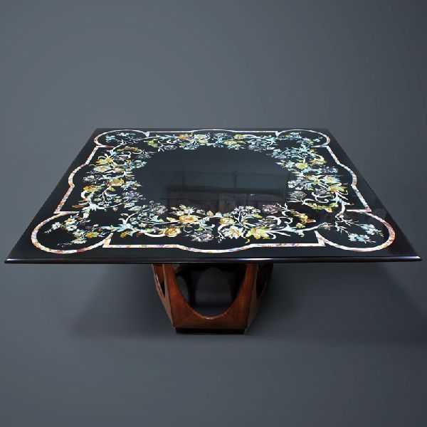 Square Handcrafted Marble Table Top (SFI111)