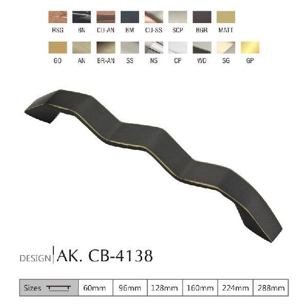 AK. CB-4138 Brass Door Handle