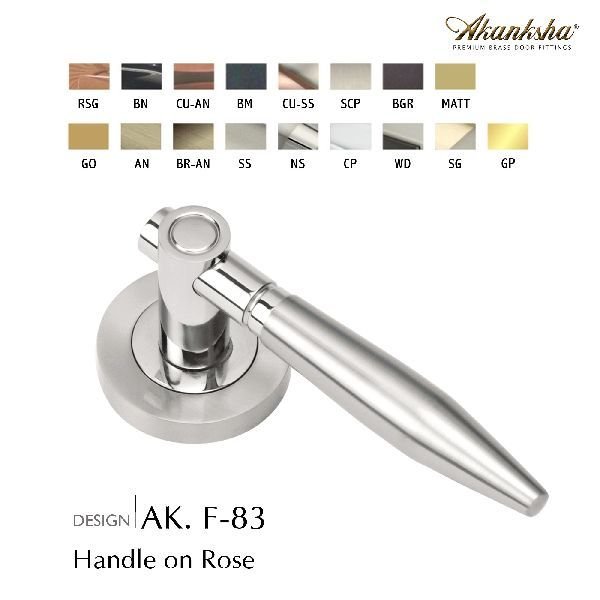 F-83 Brass Door Handle