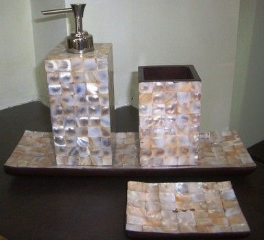 Mother f pearl Bathroom Set