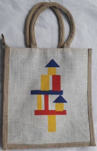 Arrow Up Jute Bag
