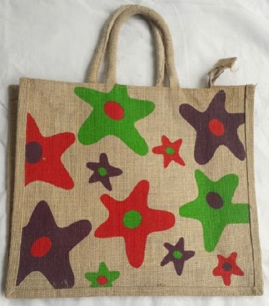 Floral Color Jute Bag