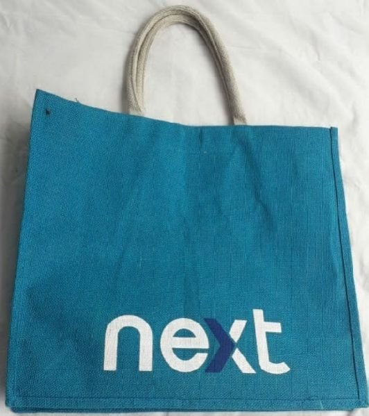Next Blue Jute Bag