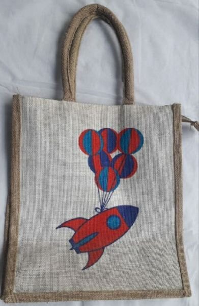 Rocket Balloon Jute Bag