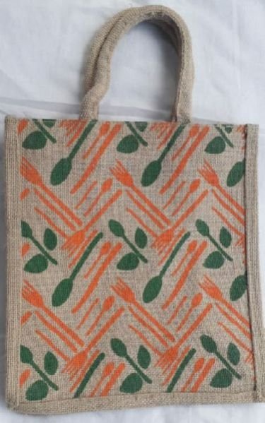 Spoons Orange Jute Bag