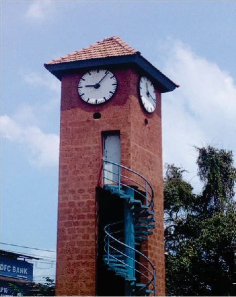 5 Feet, 4 Sided Auto-Reset GPS Clock Tower With Hourly Striking System, Bus-Stop Cum Shopping Comple