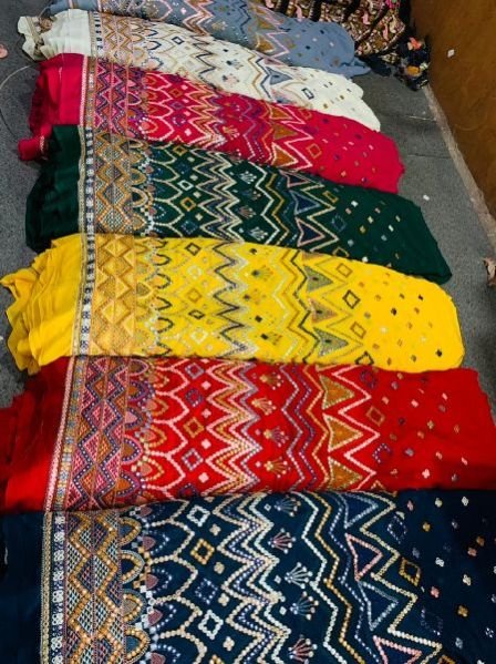 Fancy Gota Patti Embroidery Fabric 01