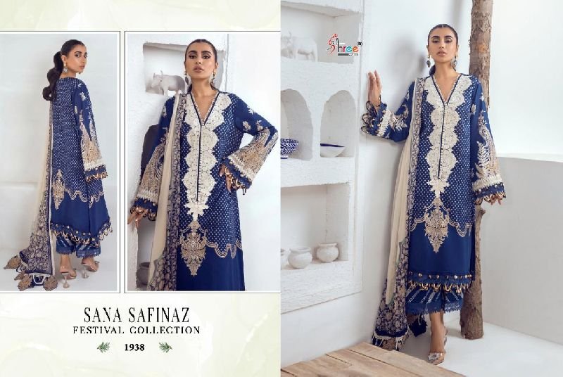 1938 Sana Safinaz Unstitched Suit Material