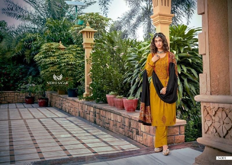 24001 Siddhi Sagar Sabiha Woolen Suit material