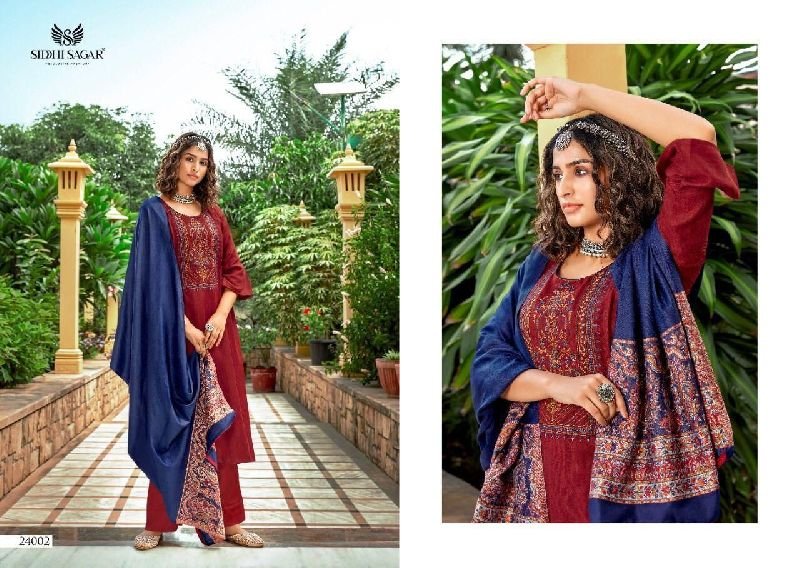 24002 Siddhi Sagar Sabiha Woolen Suit material