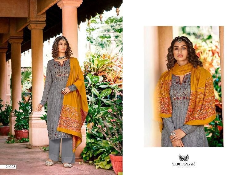 24008 Siddhi Sagar Sabiha Woolen Suit material