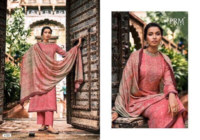 4125 Prm Trendz Woolen Suit Material