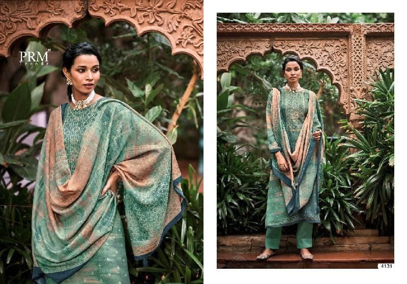 4131 Prm Trendz Woolen Suit Material