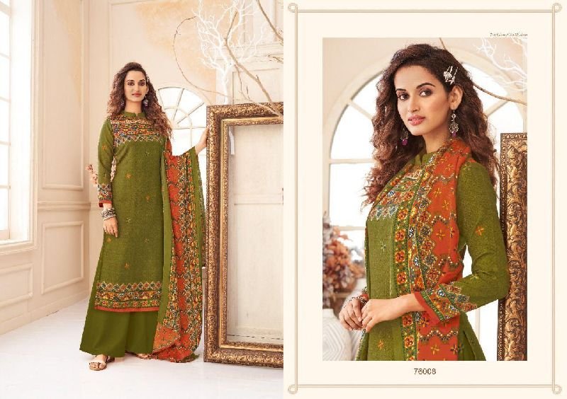76008 Pashmina Woolen Suit Material