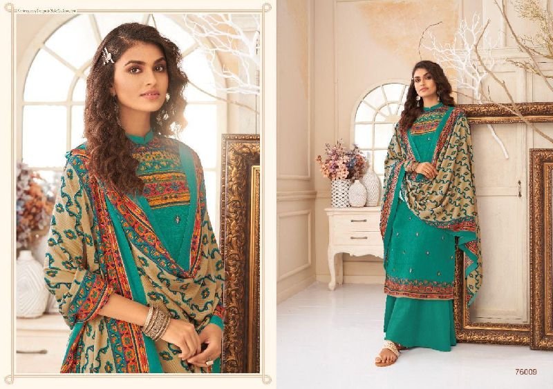 76009 Pashmina Woolen Suit Material