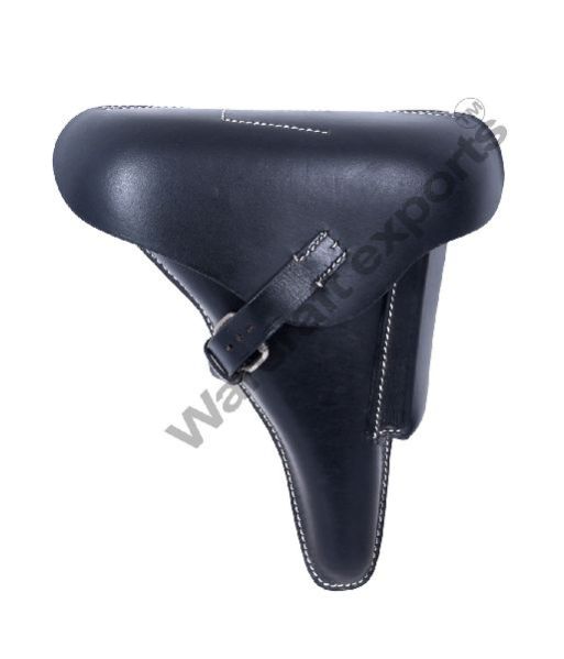 Black German P08 Luger Leather Holsters