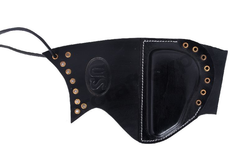 Black M1 Army Leather Sniper Rifle Pad
