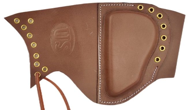 Dark Brown M1 Army Leather Sniper Rifle Pad