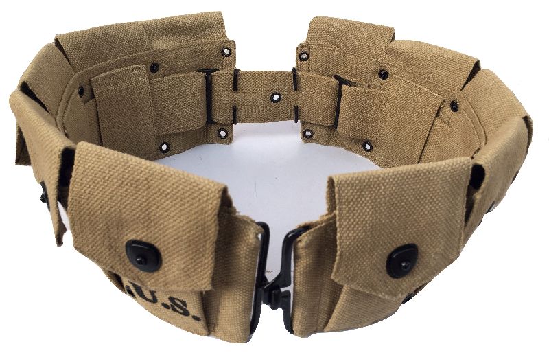 Khaki M1 Army Canvas Bandolier