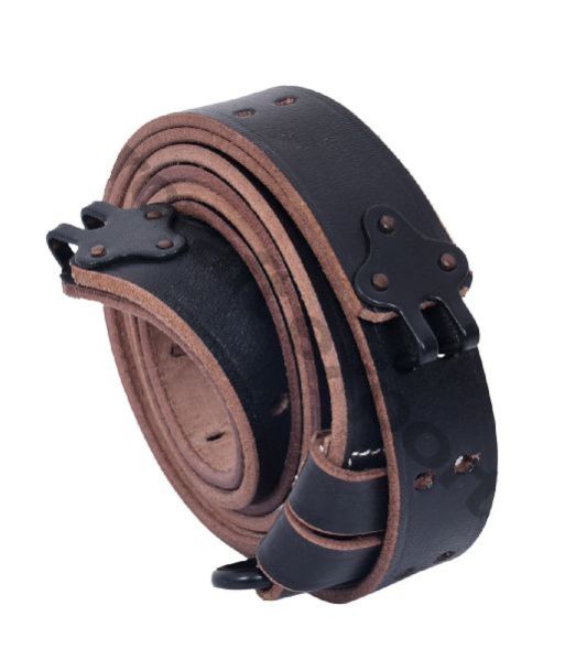 Steel Black M1 Army Pattern Leather Sling