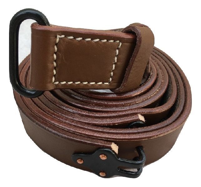 Tan Brown M1 Army Pattern Leather Sling
