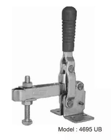 4695 UB Vertical Handle Flanged Base Hold Down Toggle Clamp