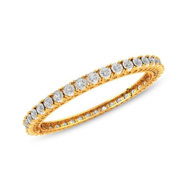 BN-00675Q Round Diamond Bangles