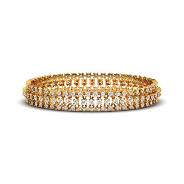 BN-M00086A Round Diamond Bangles