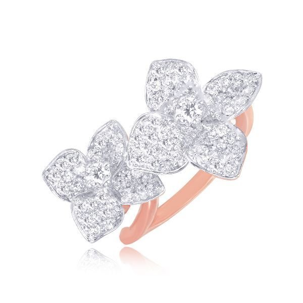 RL-07011-M Floral Diamond Ring