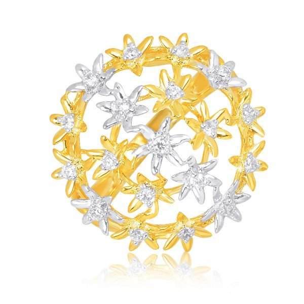 RL-M00159 Floral Diamond Ring
